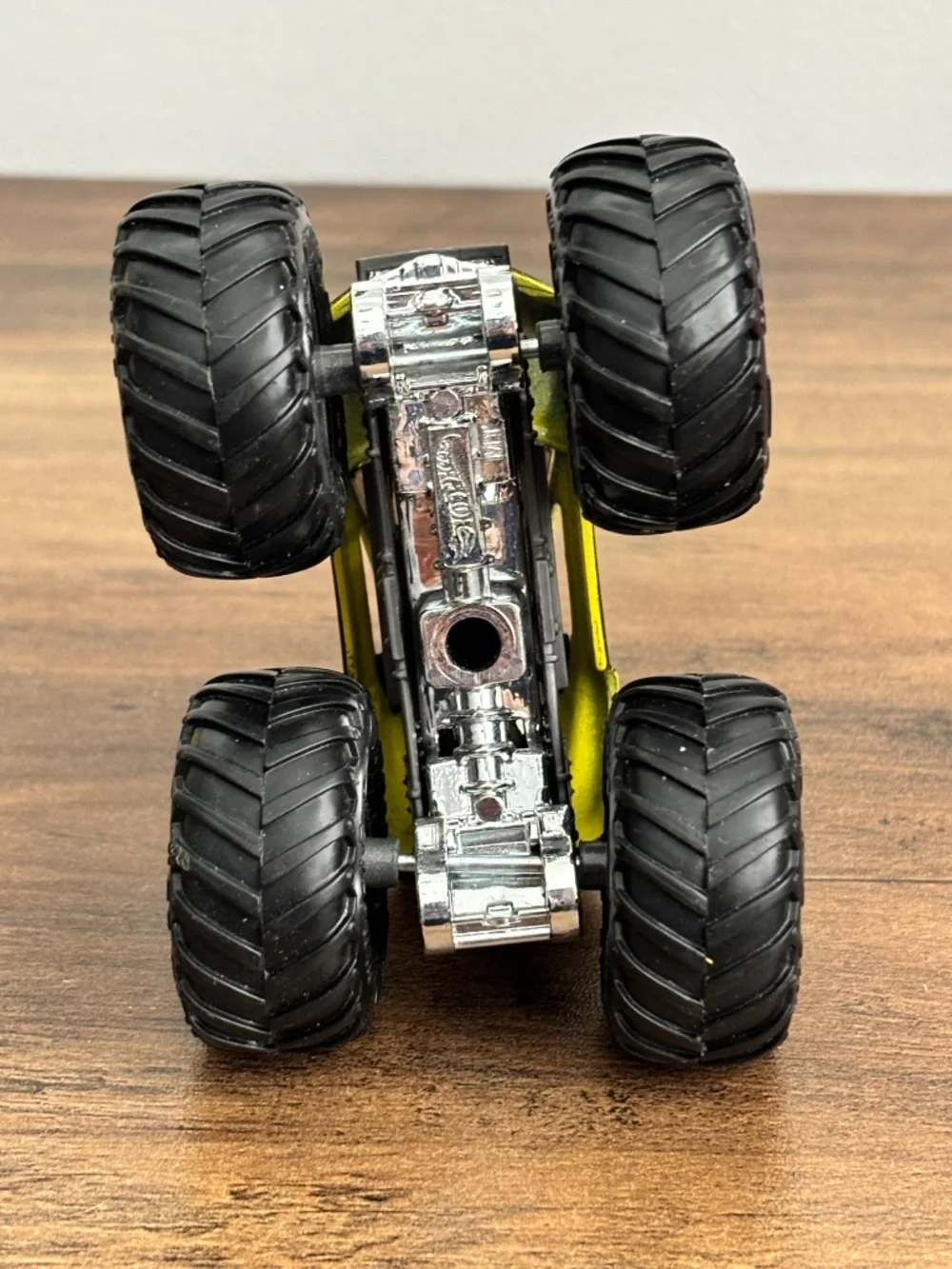 Hot Wheels Monster Truck Die Cast 1:64 Yellow Black Chevy Camaro Body Toy